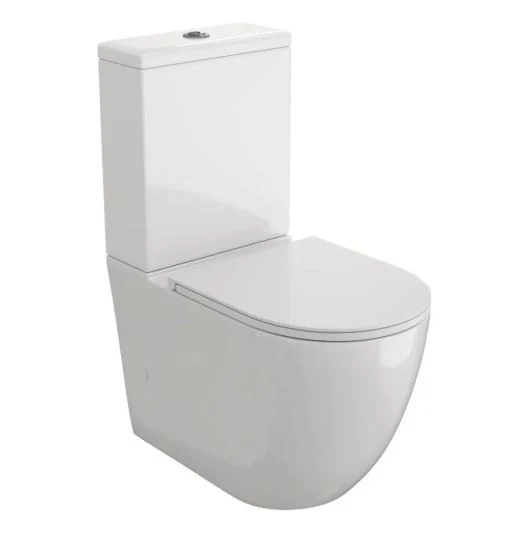 Унитаз напольный LOTIS Lime L1041 с сиденьем микролифт, безободковый, торнадо смыв, цвет Белый