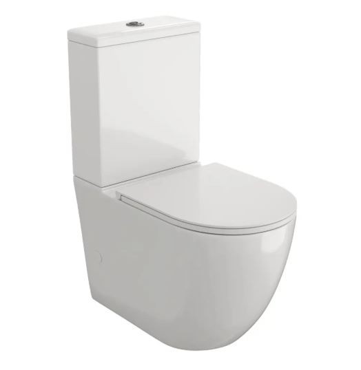 Унитаз напольный LOTIS Lime L1041 с сиденьем микролифт, безободковый, торнадо смыв, цвет Белый — Основное изображение