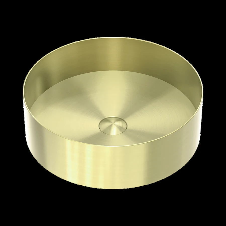 Раковина накладная LOTIS Santi 1085BB 400 мм круглая, цвет Brushed Brass