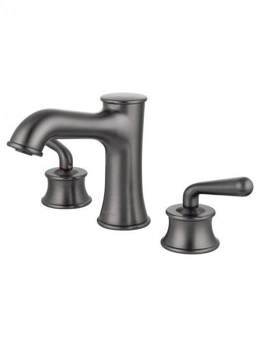 Смеситель для раковины на 3 отверстия, Wonzon &amp; Woghand Steam, WW-88159008-BGM цвет: графит