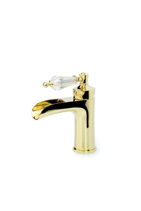 Смеситель для раковины gold с прозрачным swarovski, Boheme Vogue - 211-SW