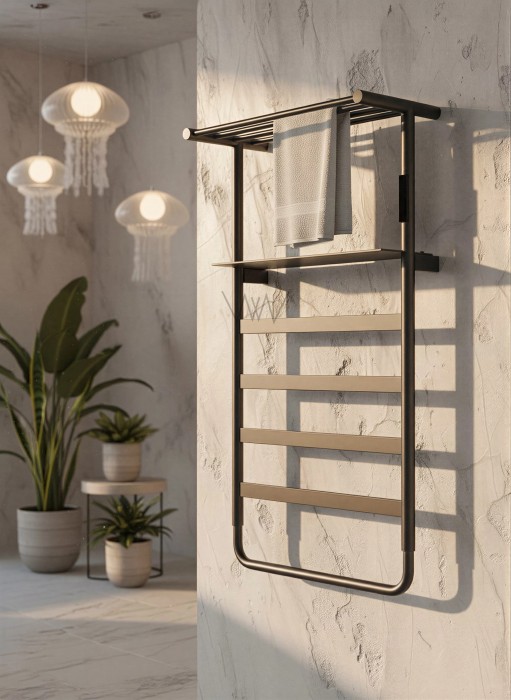 Полотенцесушитель электрический, Wonzon & Woghand Dusseldorf, WW-A208-GM цвет: графит