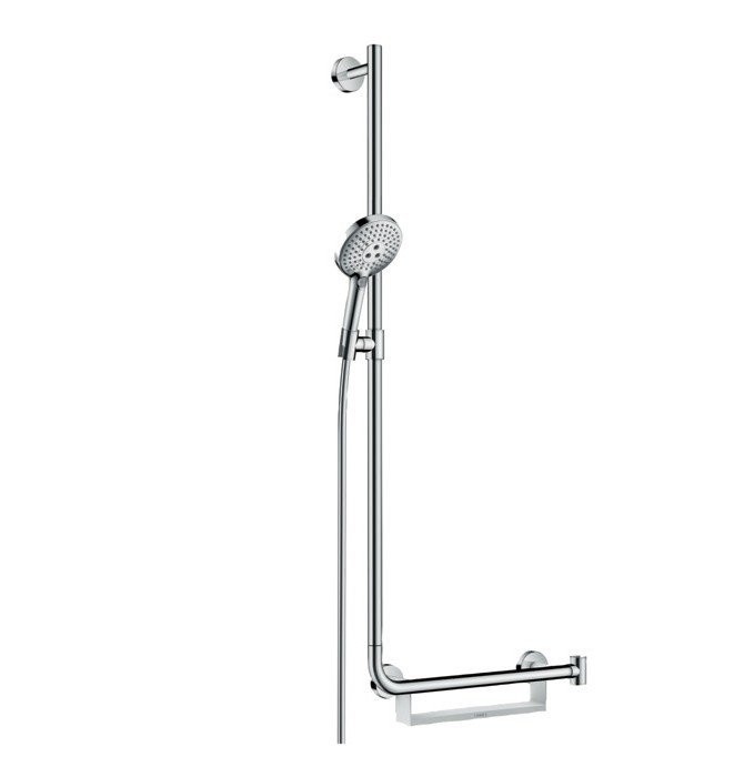 Душевой гарнитур со штангой 110 см, левосторонний Raindance Select S Hansgrohe, хром арт. 26324000