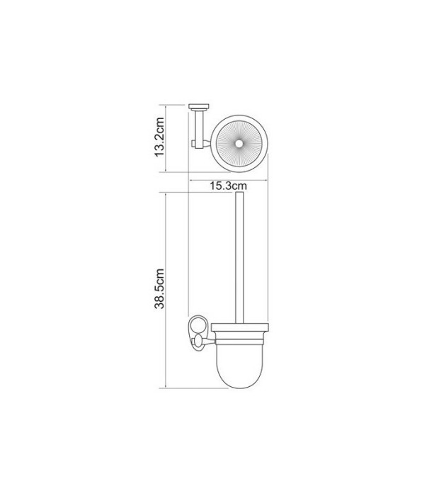 Ершик для унитаза WasserKRAFT Main К-9200 арт. K-9227C