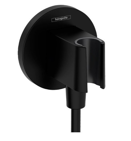 Шланговое подключение S с держателем для душа FixFit S Hansgrohe, черный арт. 26888670