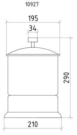 Ведро для мусора, Royal cristal, Boheme 10927-CR