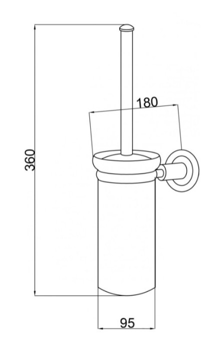 Ершик Настенный, Murano crystal, Boheme 10913-CRST-CH