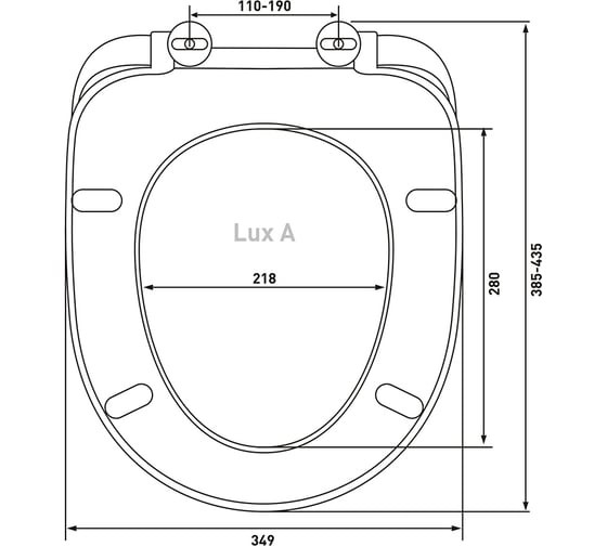 Сиденье, быстросьем, дюропласт c крепление микролифт, Lux SO BERGES арт. 010601-A