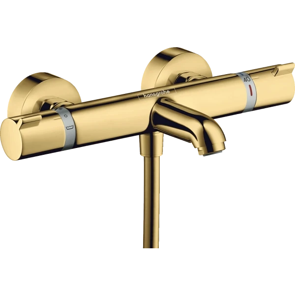 Смеситель для ванны с термостатом, Hansgrohe Ecostat Comfort, золото арт. 13114990