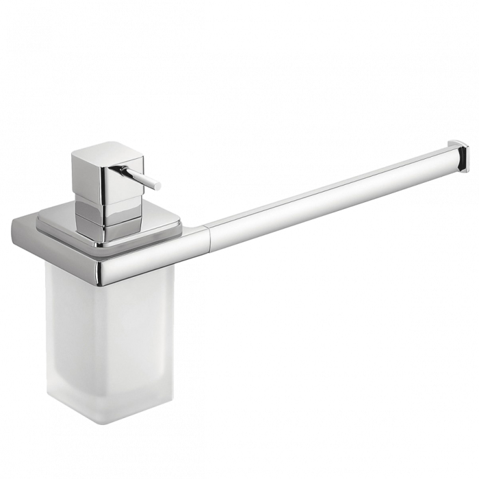 Полотенцедержатель с дозатором Colombo Design Lulu настенный цвет хром арт. B6274