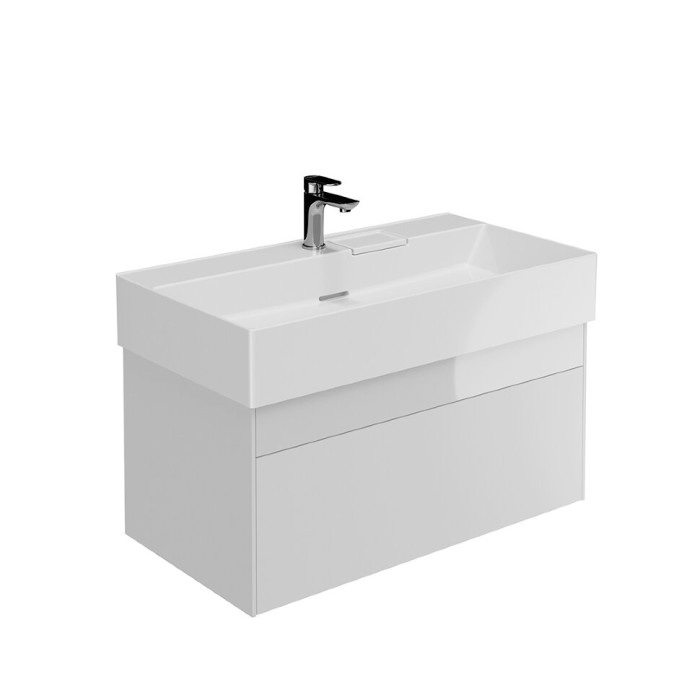 Тумба подвесная 2 ящика 90 см, Logica Kerama Marazzi, белый - LOG.90.2\WHT