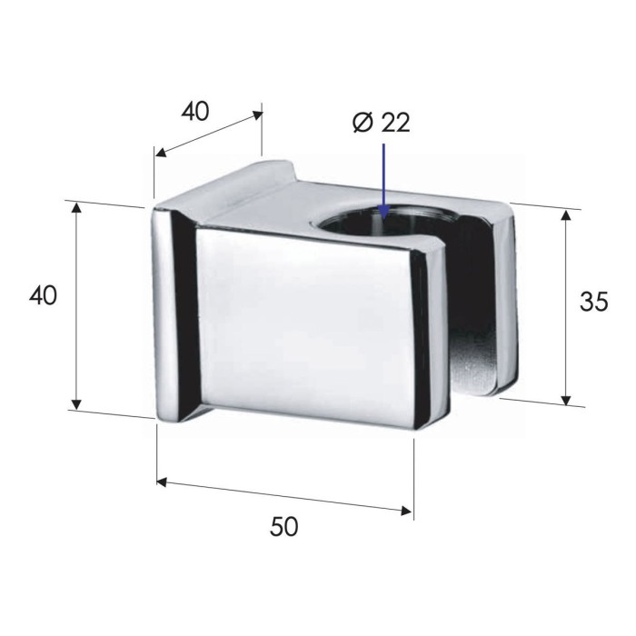 Держатель ручного душа золото матовый, Remer, внешнего монтажа 339SOSBG