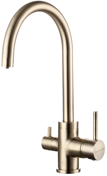 Смеситель для кухни  Paulmark ESSEN, бронза - Es213211-BR