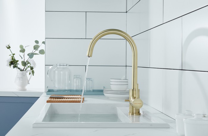 Смеситель для кухни  Paulmark ESSEN, бронза - Es213211-BR