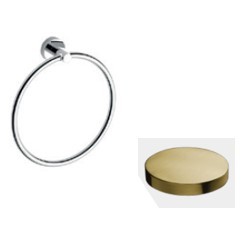 Полотенцедержатель круглый, Giulini Moderna, золото матовое арт. RG0818OSP