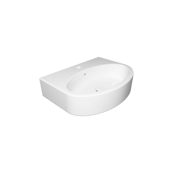 Раковина подвесная 60х44 см белый глянцевый, GSG Ceramic Design Like, LKLAVBW60000