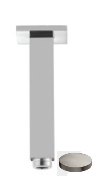 Кронштейн для душа 100 мм, потолочный, Giulini Wellness, никель матовый арт. 1760-30NKO