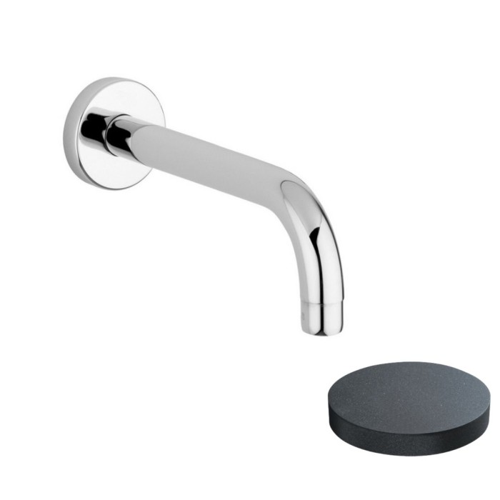 Излив, d24 мм, 150 мм, Giulini Articoli vari, графит арт. 3222-15GF