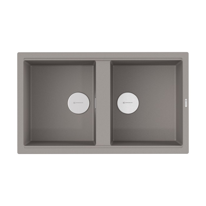 Кухонная мойка Omoikiri Kitagawa 86-2-GR Artceramic, цвет leningrad grey арт. 4993491