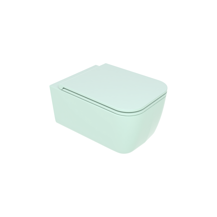 Чаша подвесного унитаза бирюзовый матовый, GSG Ceramic Design Brio, BRWCSO025