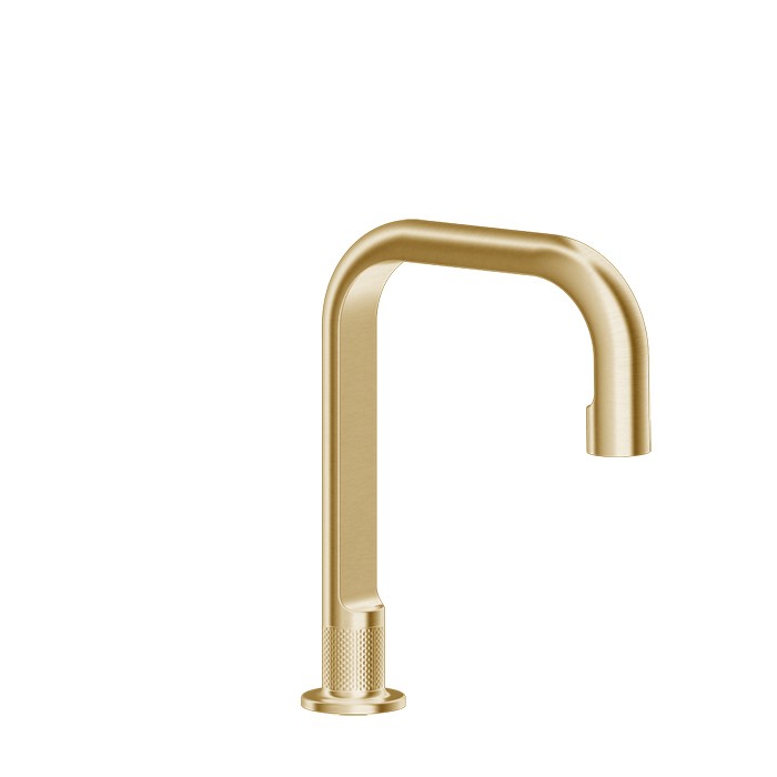 Излив для ванный, отдельностоящий, H: 24см, Gessi Inciso, золото арт. 58093#246