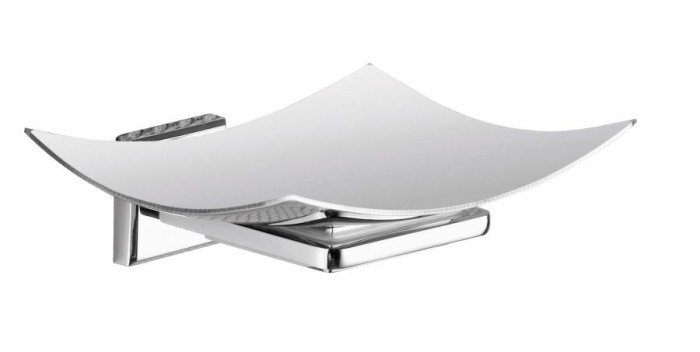 Настольная и настенная металлическая мыльница Colorado Gedy, 38111310(13) цвет: хром