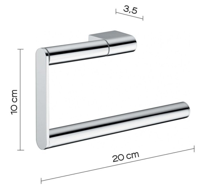 Полотенцедержатель - полукольцо Canarie Gedy, A270(13) цвет: хром