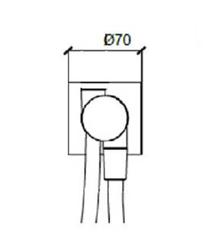 Душевая система Almar Core встраиваемая, с термостатом, верхний душ Velvet 30х30см, цвет черный матовый арт. SET-2.MB