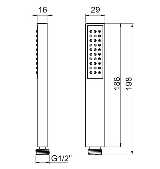 Душевая система Almar Core встраиваемая, с термостатом, верхний душ Velvet 30х30см, цвет черный матовый арт. SET-2.MB