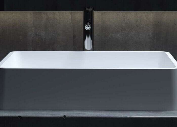 Раковина накладная 59,5x39,5, матовая, Salini GLORIA арт. 1102207M