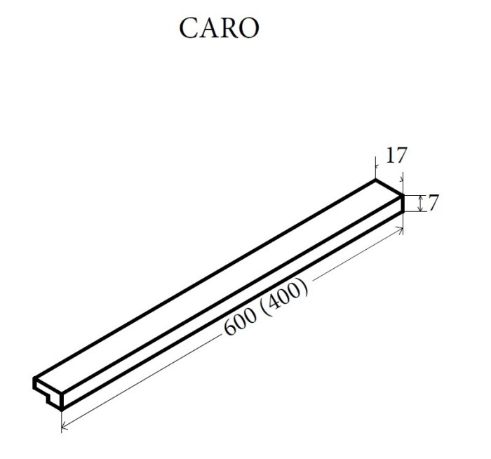 Ручки caro gold, комплект, Boheme Neoart - 887-G