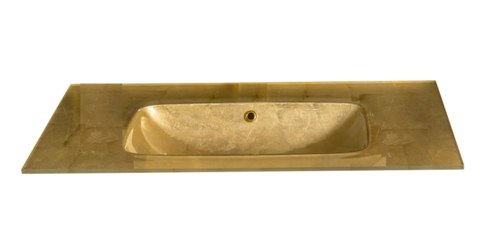 Столешница стекло 100см поталированный goldй моноблок, Boheme Monaco - 852-100-GF