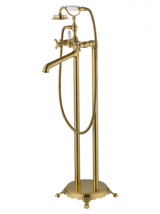 Смеситель для ванны напольного монтажа, Wonzon &amp; Woghand Retro, WW-88649020-BG цвет: золото