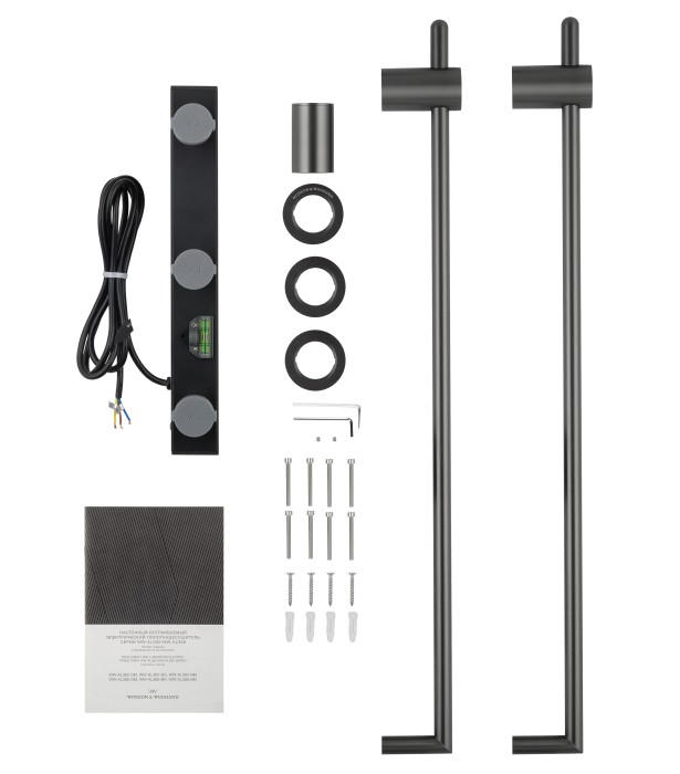 Полотенцесушитель электрический встраиваемый, Wonzon & Woghand Leipzig, WW-AL3621-GM цвет: графит