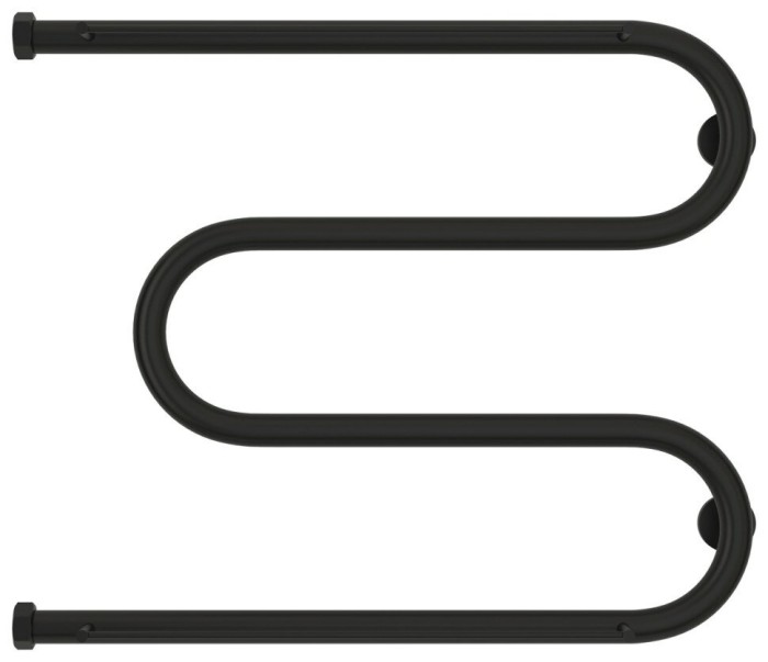 Сунержа Водяной полотенцесушитель 500x650, М-образный, 31-4008-5065 цвет: матовый чёрный