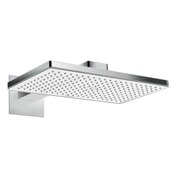Верхний душ с настенным кронштейном Rainmaker Select Hansgrohe, белый, хром арт. 24003400
