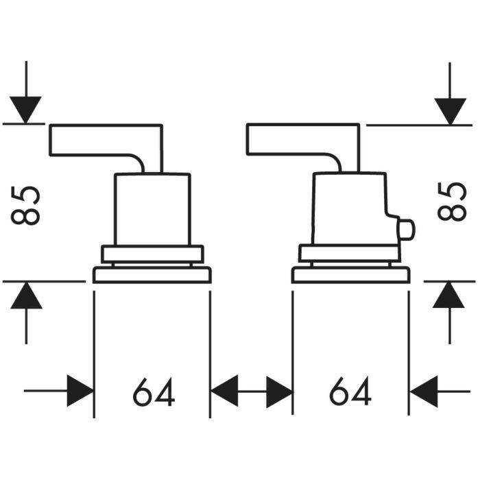 Термостат на край ванны Citterio Axor, шлифованный никель арт. 39482820