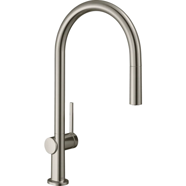 Смеситель для кухни, с вытяжным изливом, Hansgrohe Talis M54, нержавеющая сталь арт. 72802800