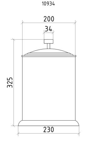 Ведро для мусора, Royal cristal, Boheme 10934-CR