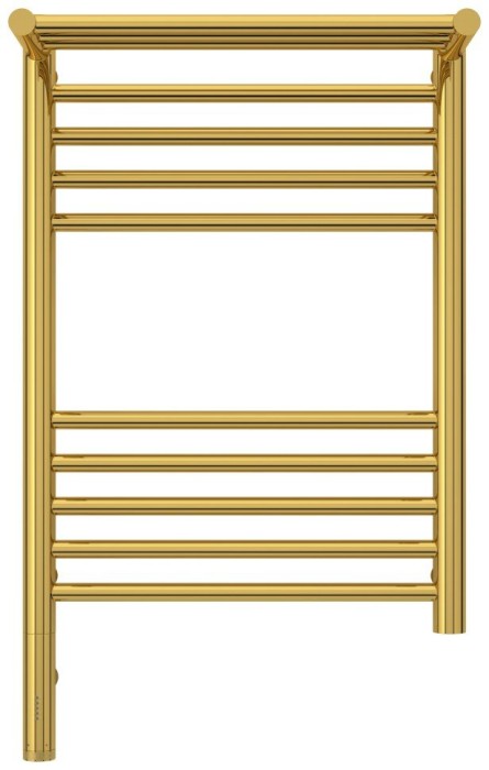 Сунержа Электрический полотенцесушитель 600x400, Богема 3.0 с 1 полкой, 03-5806-6040 цвет: золото