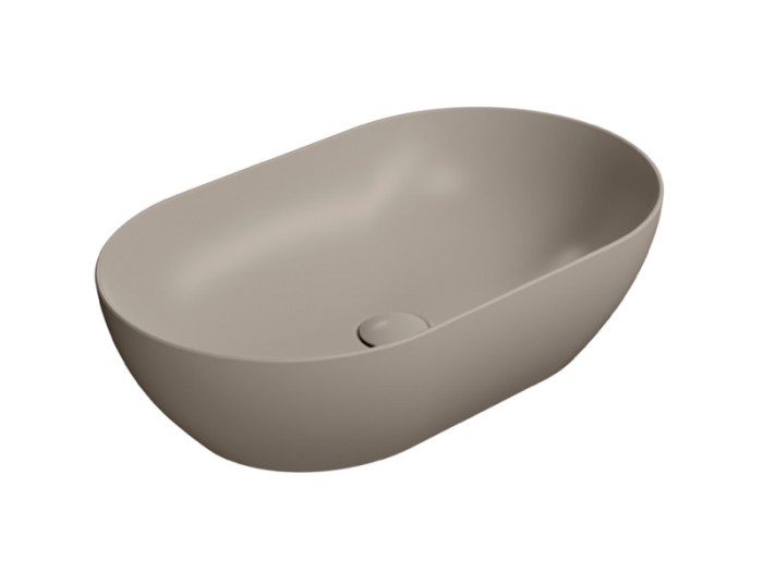 Раковина накладная 60х37х16 см, цвет tortora, санфарфор, Color-elements GSI арт. 883405