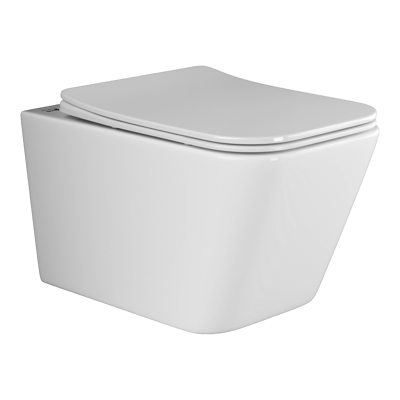 Подвесной унитаз с сиденьем Ceramicanova Metric, белый арт. CN3007