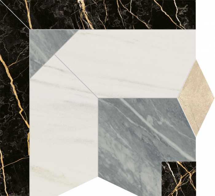 Декор лаза интарсио анголо 60x60 Italon Шарм Экстра арт. 620120000080