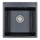 Мойка для кухни гранит 510х520 Paulmark KANTE 50, черный металлик - PM105152-BLM