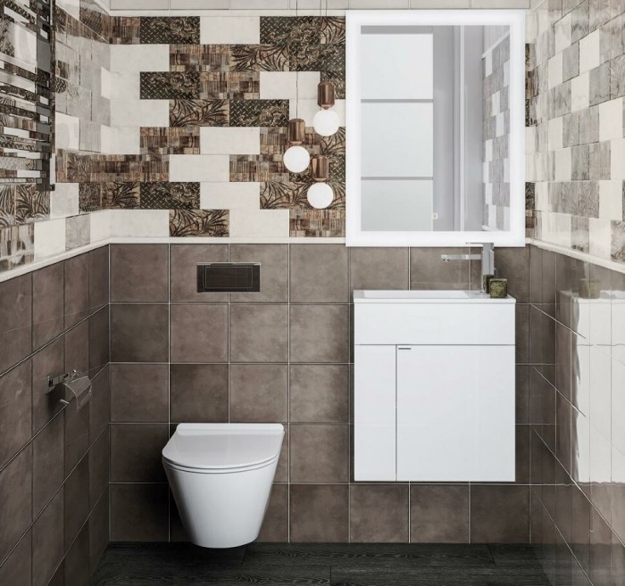 Тумба подвесная 50см с дверцей, Lato Kerama Marazzi, белый - LAT.50.1\WHT