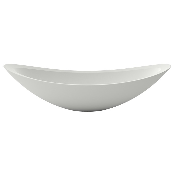 Раковина 580x330x160 накладная из искусственного камня, белая, Azario FRETTA ROUND - AZ-1225S