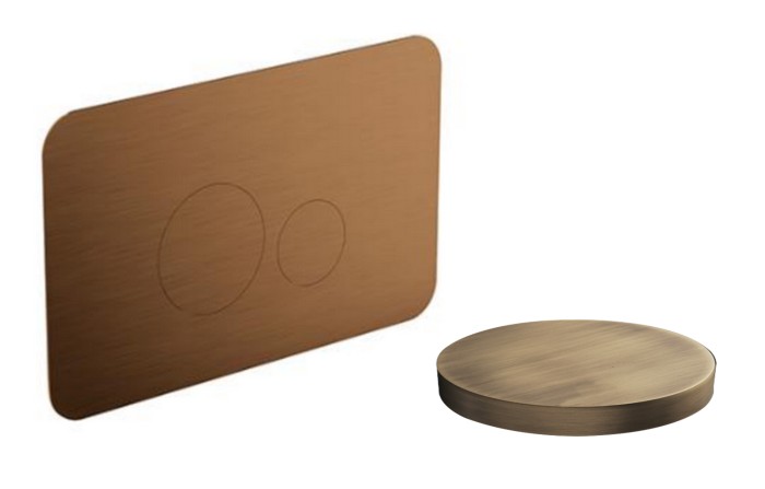 Клавиша смыва для инсталяции, Giulini Articoli vari, бронза матовая арт. 5192BROP