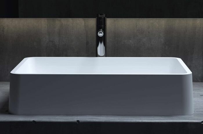 Раковина накладная 59,5x39,5, матовая, Salini GLORIA арт. 1102207MRH