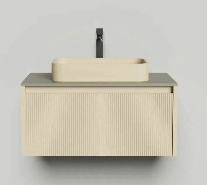 Подвесная тумба domino 800, эмаль, фрезерованный, Salini арт. 27D108F