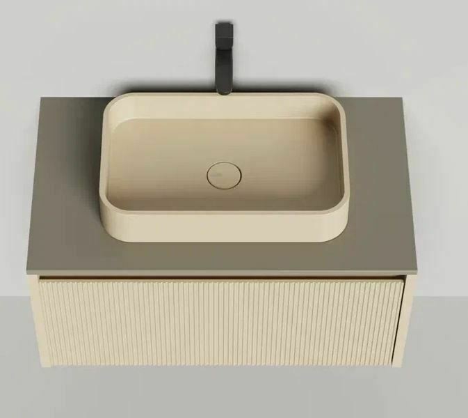 Подвесная тумба domino 800, эмаль, фрезерованный, Salini арт. 27D108F